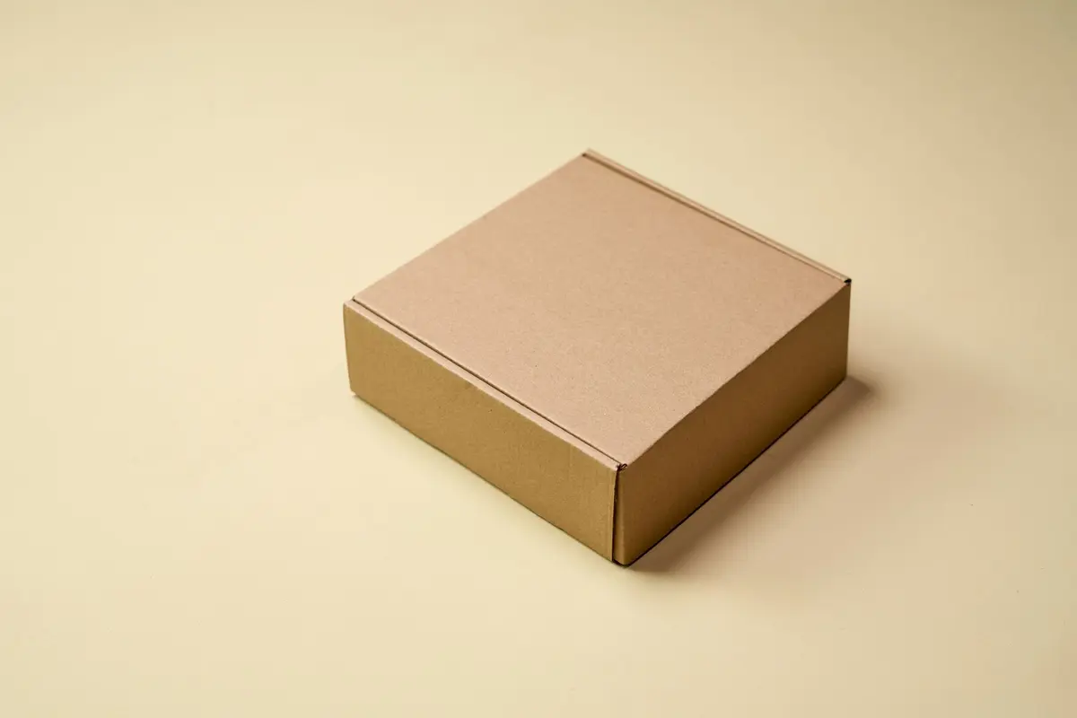Cardboard box ready to ship